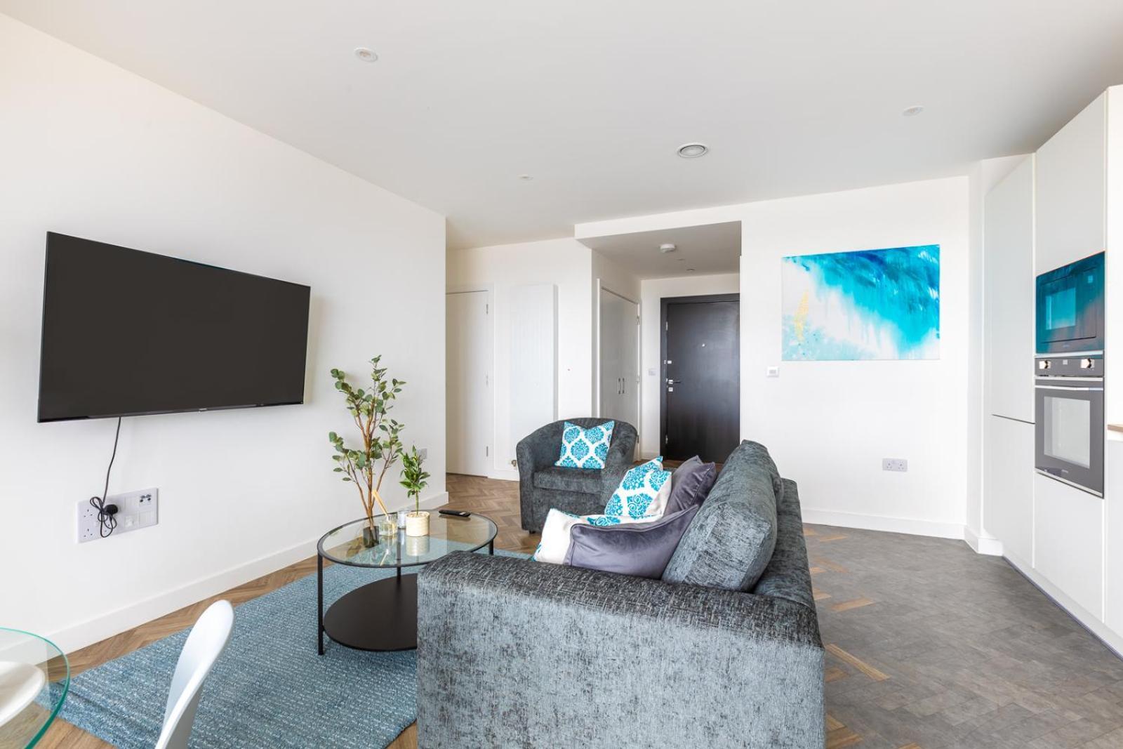Modern 2Bd Flat In Canary Wharf With City And River Views London Exterior photo